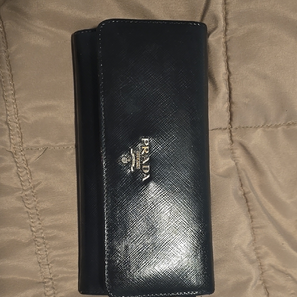 Prada Black Leather Wallet